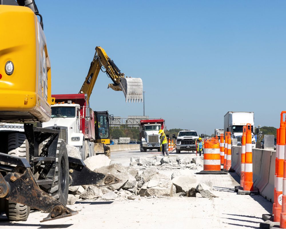 Concrete Pavement Removal Crackers Demo